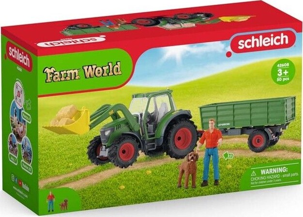 Schleich Farm World - Traktor Med Vogn - 42608