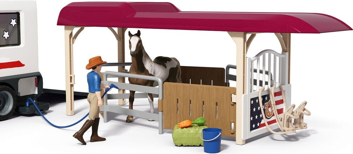 Schleich - Lakeside Lastbil Og Trailer - 42705
