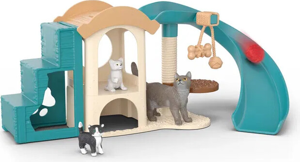 Schleich 42764 - Playfun With Cats - Katte Figur Sæt - Farm World