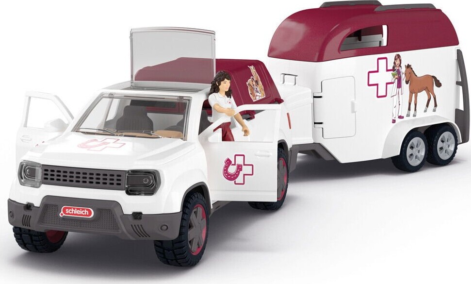 Schleich Horse Club - Mobil Dyrlæge Med Trailer - 42704