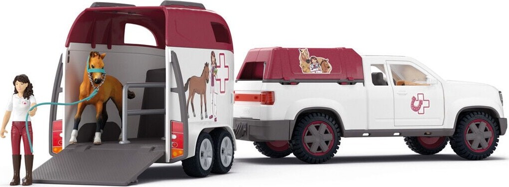 Schleich Horse Club - Mobil Dyrlæge Med Trailer - 42704