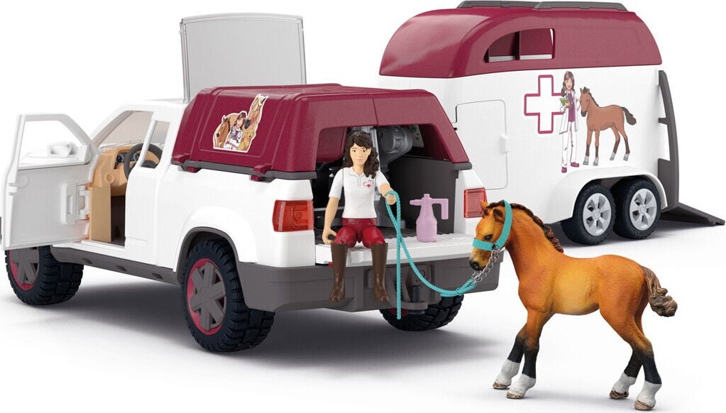 Schleich Horse Club - Mobil Dyrlæge Med Trailer - 42704