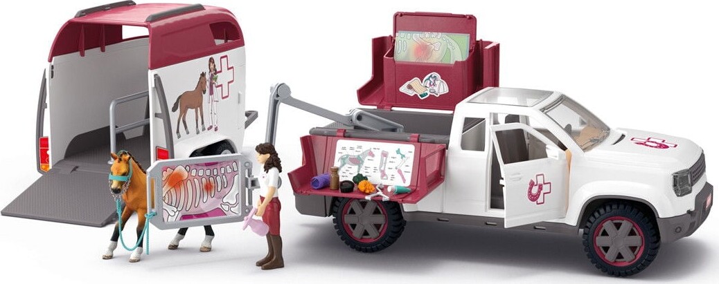 Schleich Horse Club - Mobil Dyrlæge Med Trailer - 42704