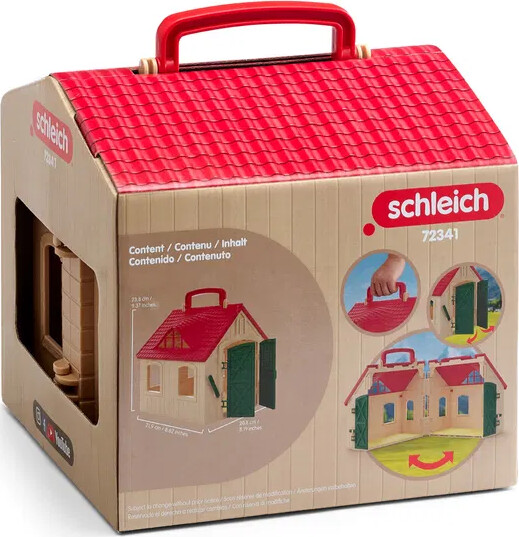 Schleich 72341 - Åben Heste Stald - Offenstall - Farm World