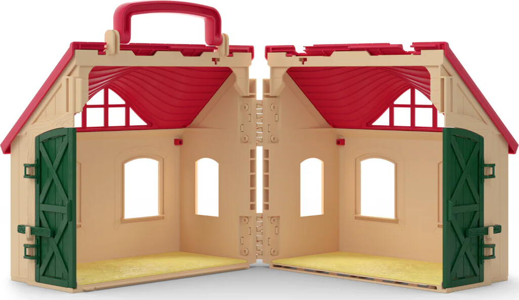 Schleich 72341 - Åben Heste Stald - Offenstall - Farm World