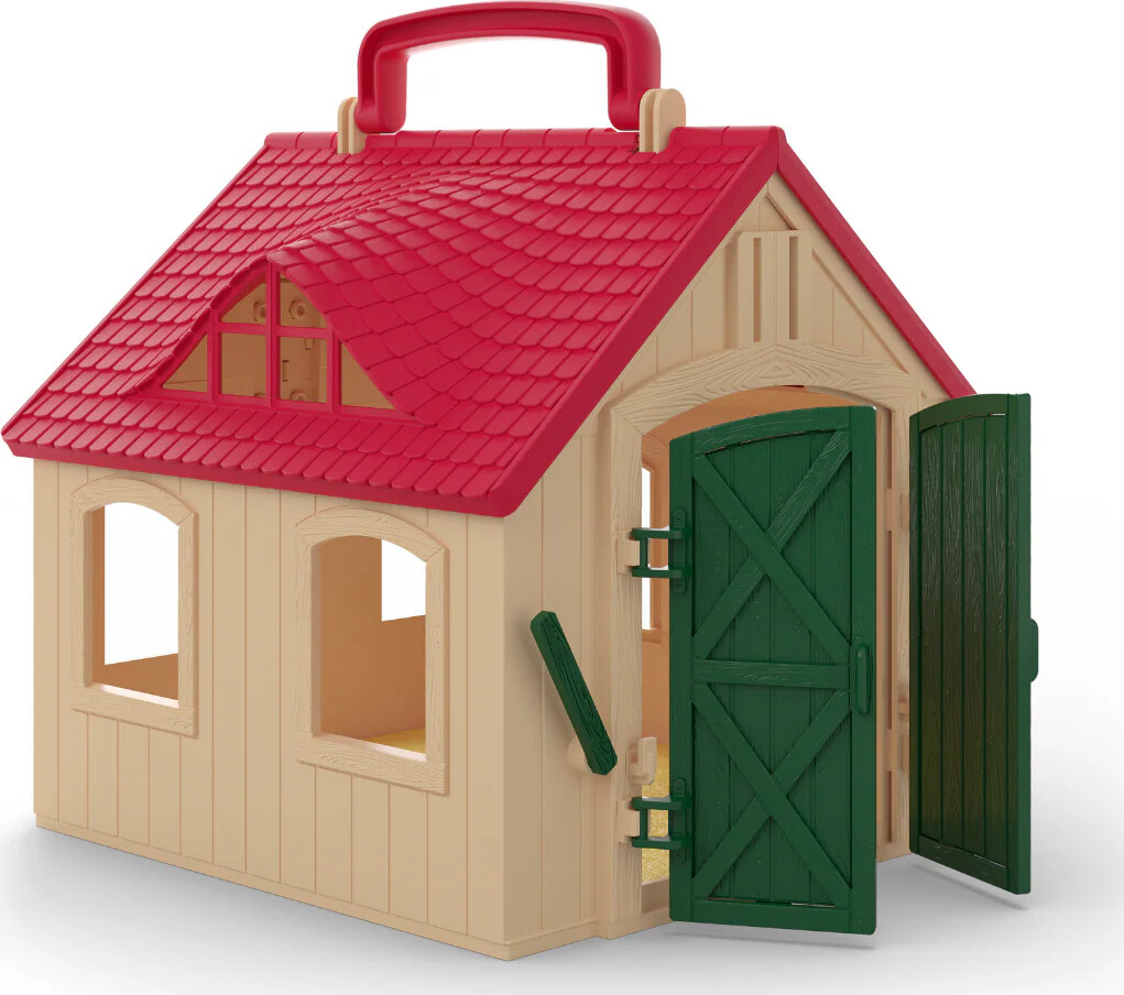 Schleich 72341 - Åben Heste Stald - Offenstall - Farm World