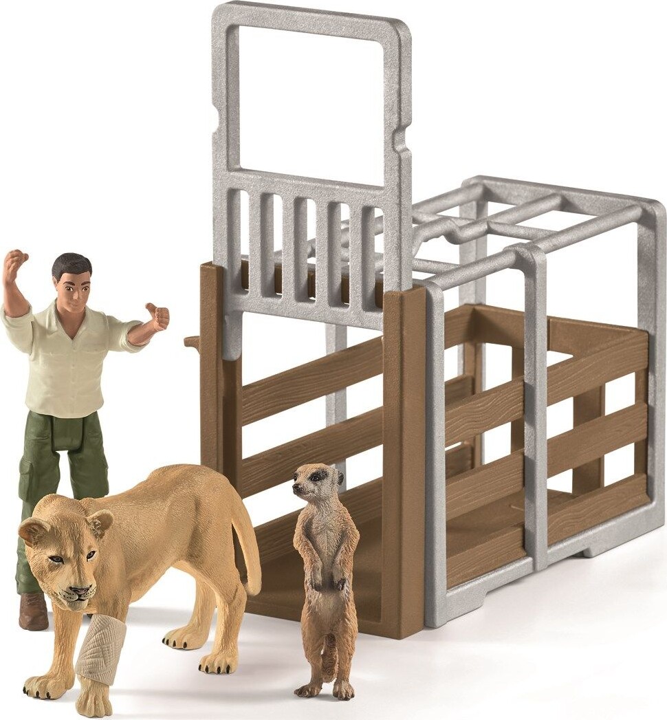 Schleich Wild Life - Stor Lastbil Til Dyreredning - 42475