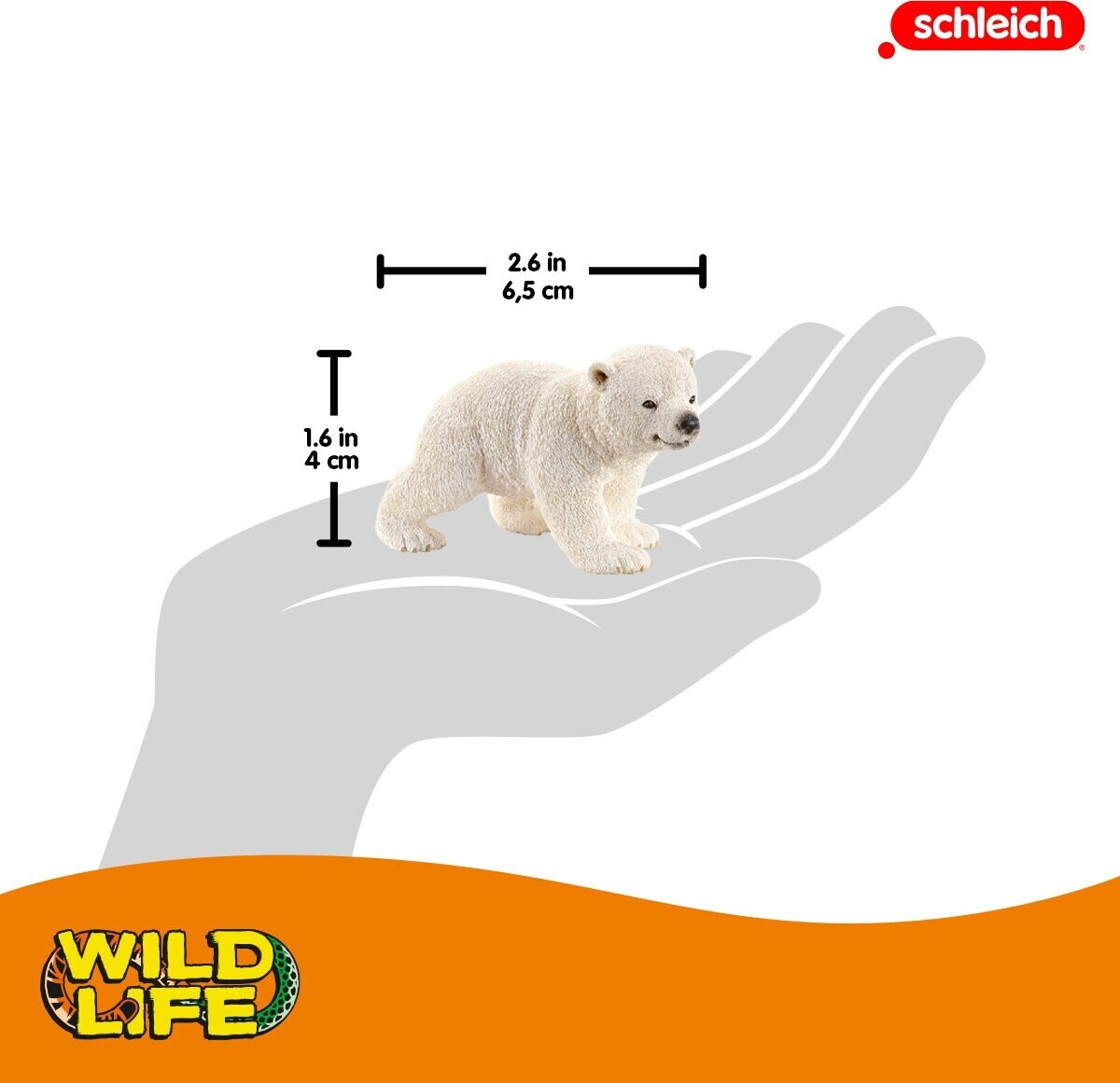 Schleich 14708 - Isbjørneunge Løbende - Wild Life