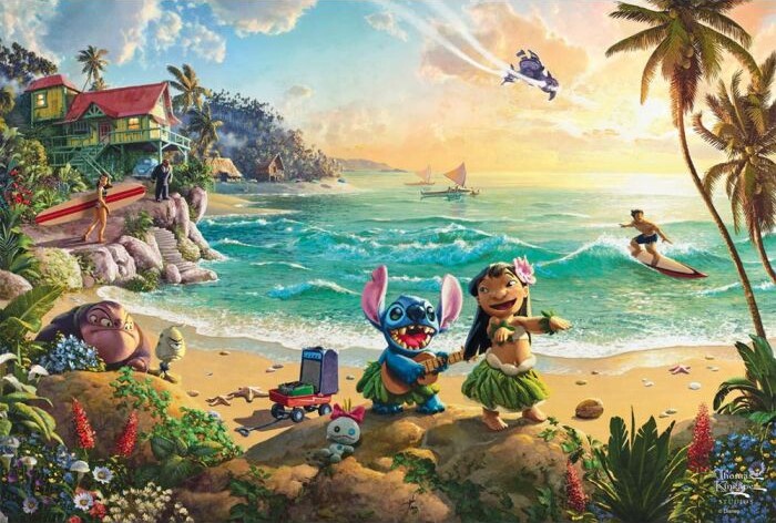 Schmidt - Thomas Kinkade Disney - Lilo Stitch 200 Pieces