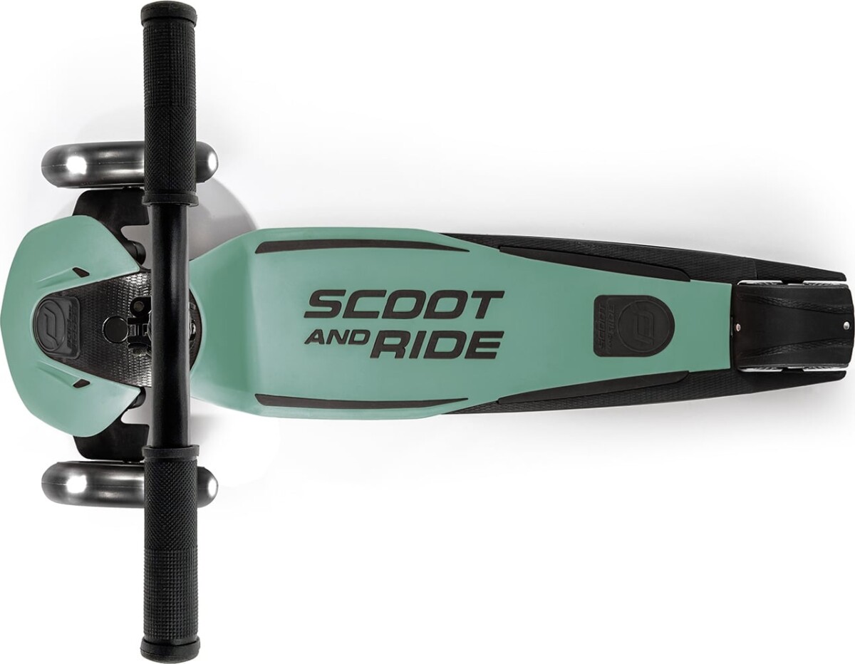 Scoot And Ride - Highwaykick 5 Led - Løbehjul Til Børn - Forest