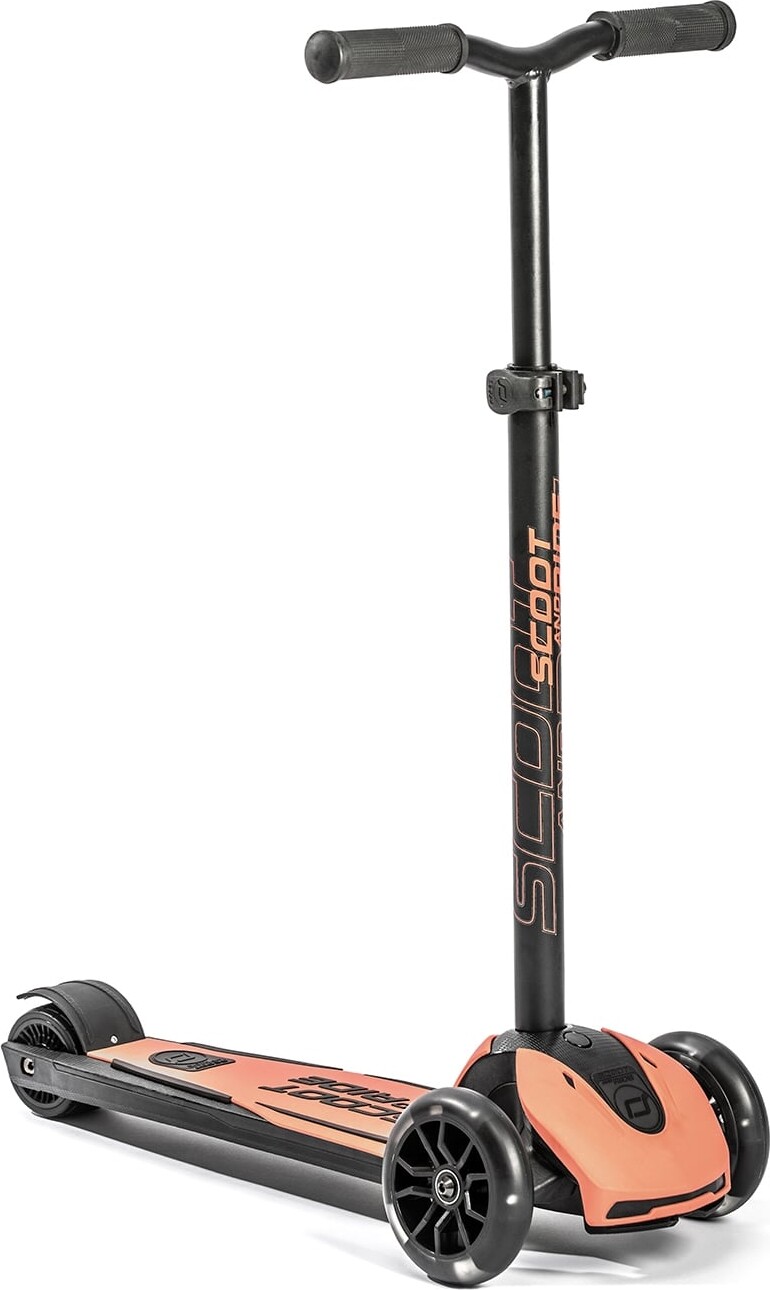 Scoot And Ride - Highwaykick 5 Led - Løbehjul Til Børn - Peach