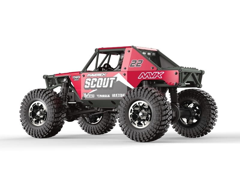 Maverick Rc - Scout-24 Rc Rock Crawler 4X4 - Rød - Mv151301