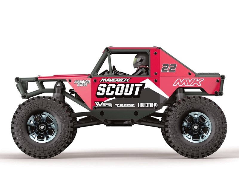 Maverick Rc - Scout-24 Rc Rock Crawler 4X4 - Rød - Mv151301