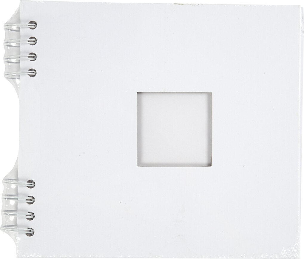 Scrapbog M Spiral - Str 20X20 Cm - 250 G - Hvid - 1 Stk