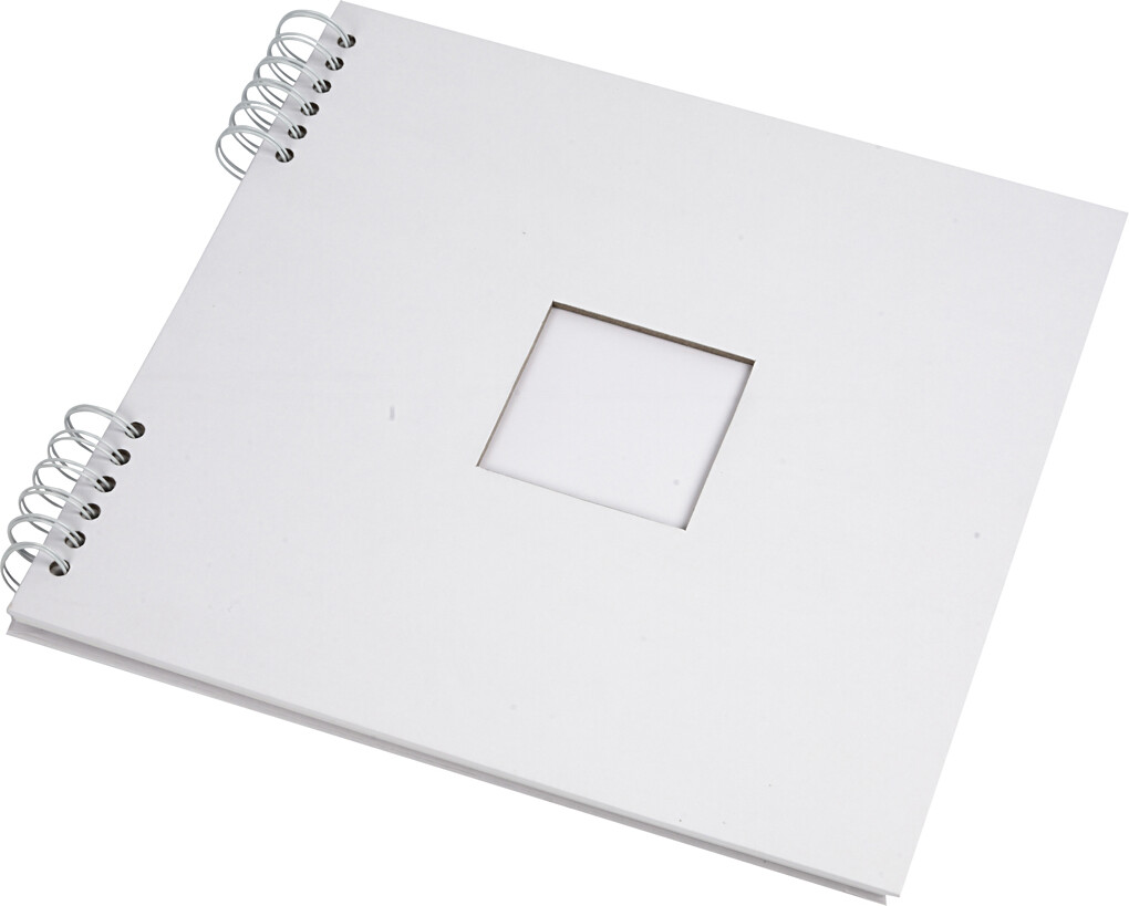 Scrapbog M Spiral - Str 30 5X30 5 Cm - 250 G - Hvid - 1 Stk