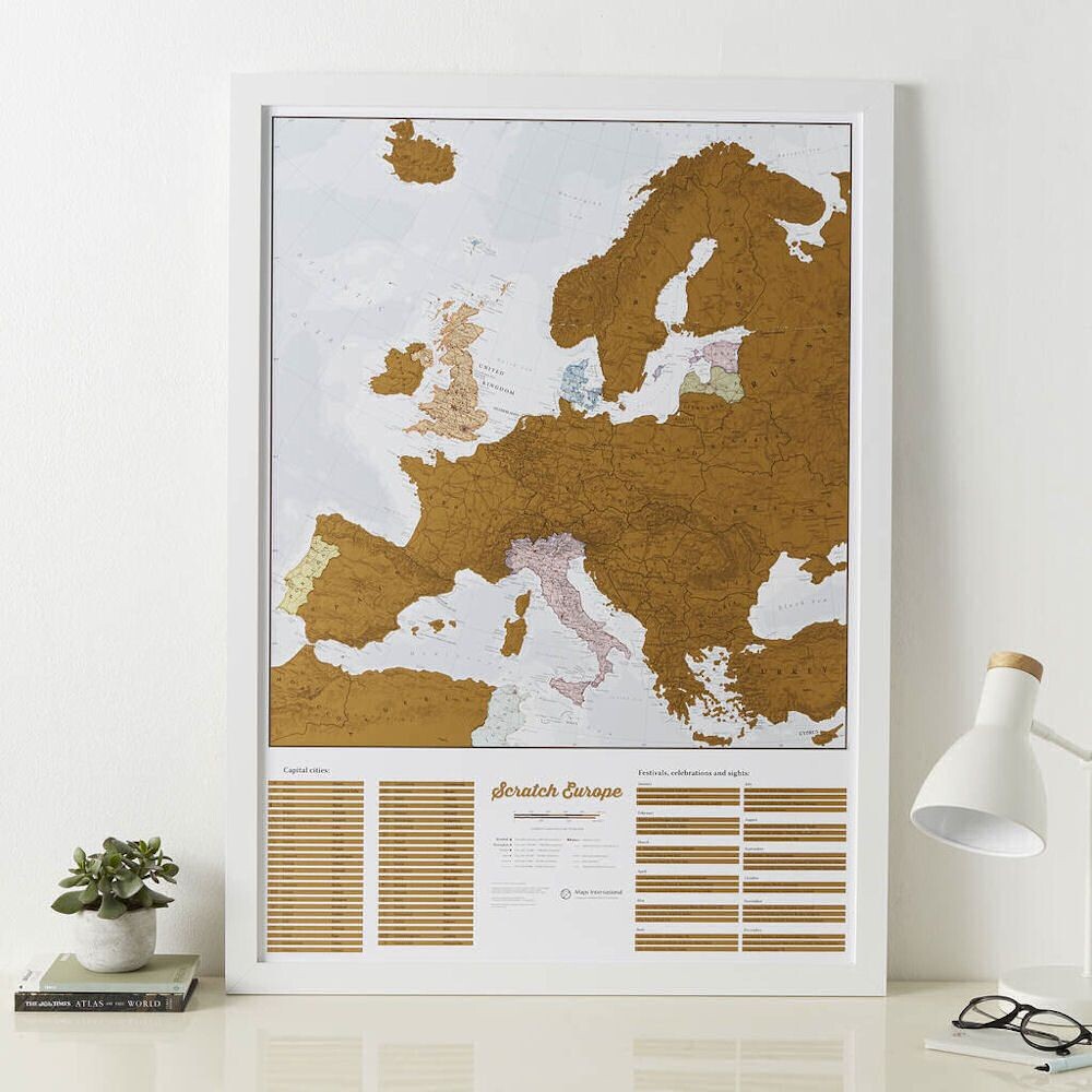 Scratch Europe Travel Map
