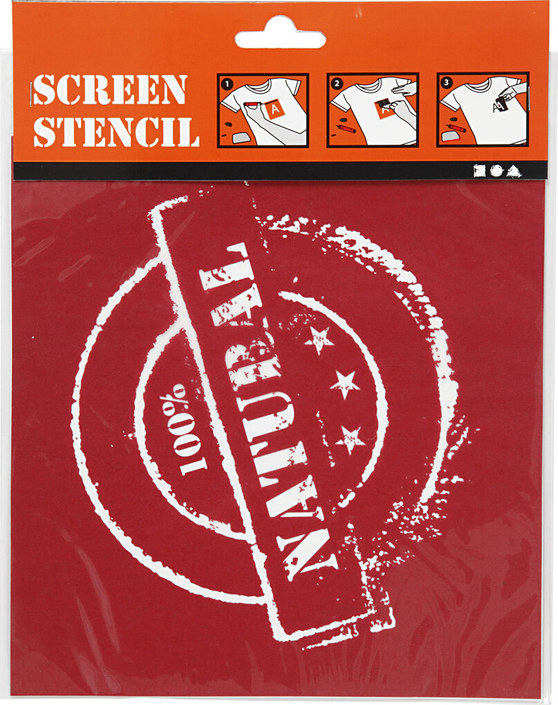 Screen Stencil - Natural - 20X22 Cm - 1 Ark