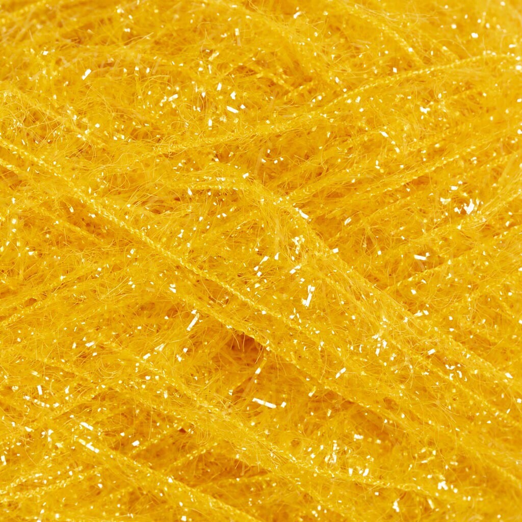 Scrubby Garn - L 90 M - Gul - 50 G