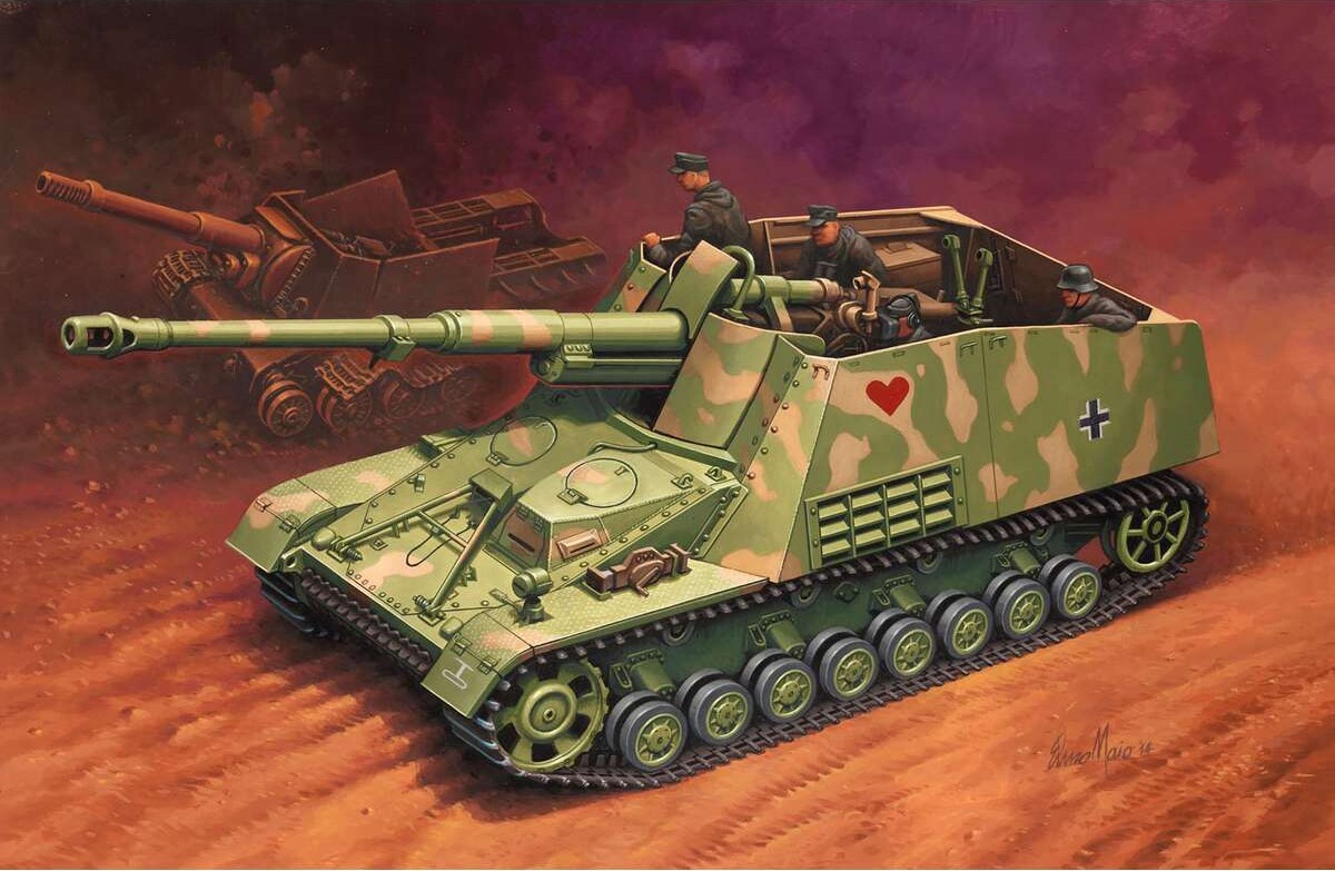 Revell - Sdkfz 164 Nashorn Modeltank - 1 72 - Level 4 - 03358