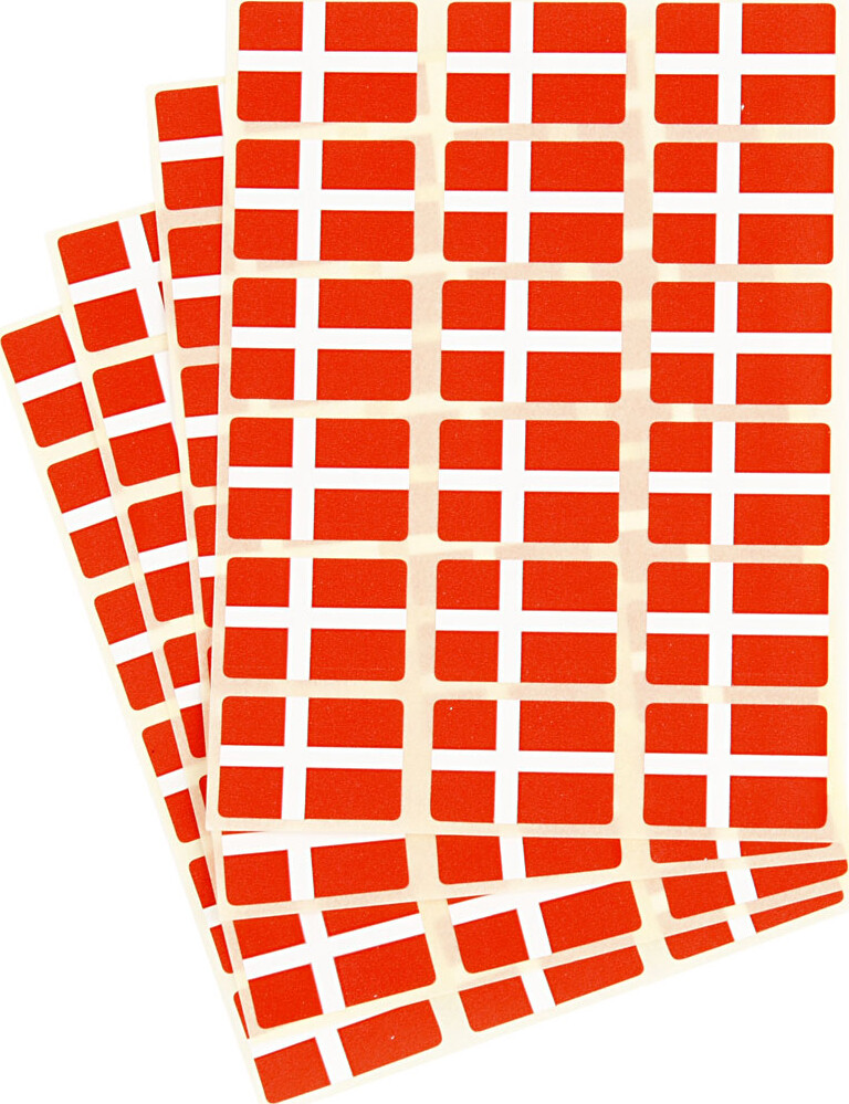 Selvklæbende Flag - Str 15X22 Mm - 72 Stk