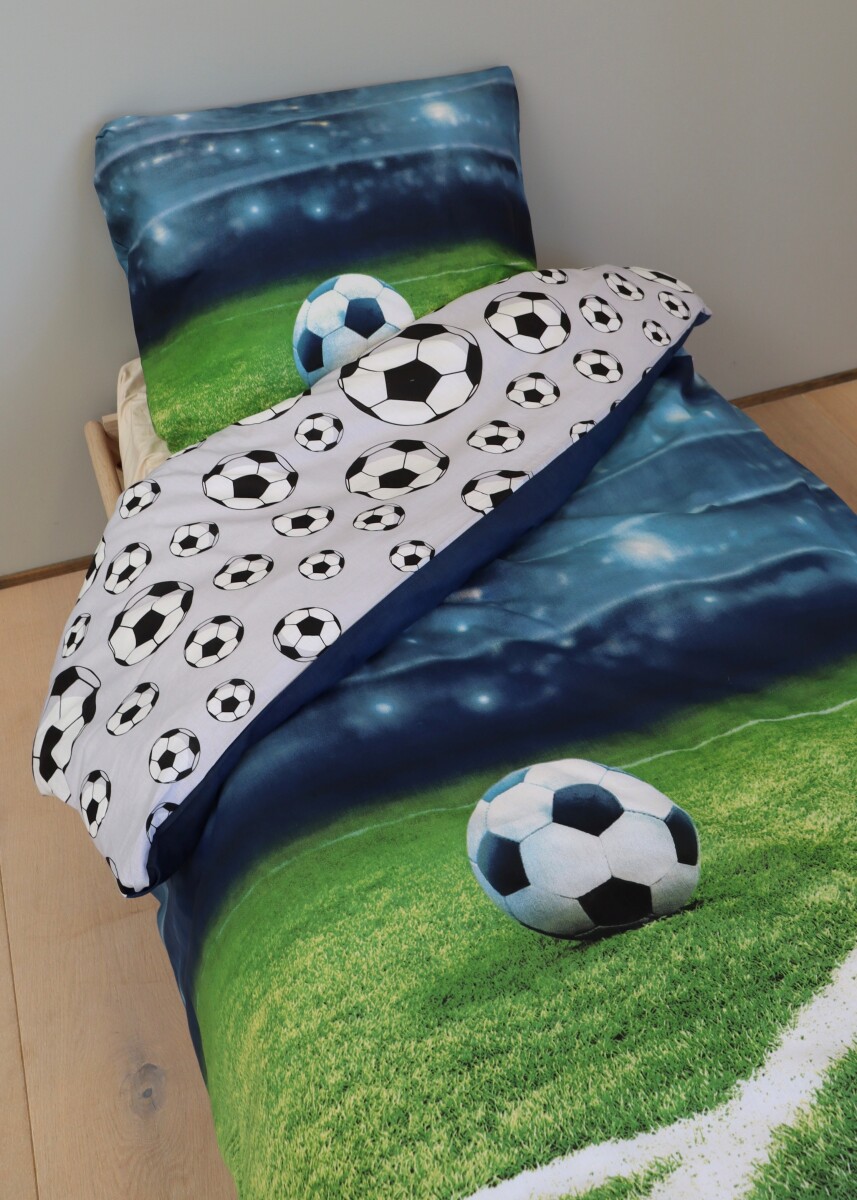 Brandmac - Fodboldstadion Sengetøj - 100X140 Cm - Junior Str