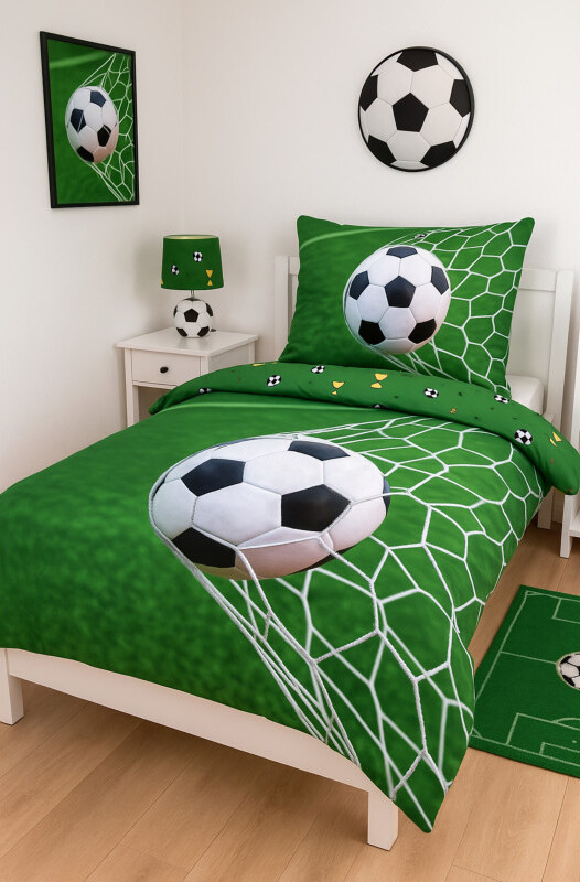 Brandmac - Fodbold Sengetøj - 140X200 Cm - Voksen Str