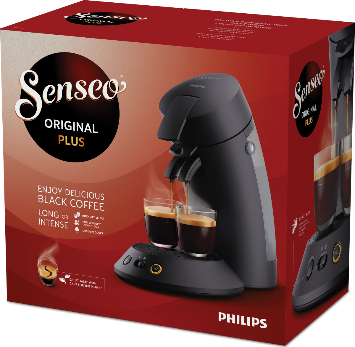 Senseo - Original Plus Kaffemaskine Csa21061 - 1-2 Kopper Cremet Skum Med