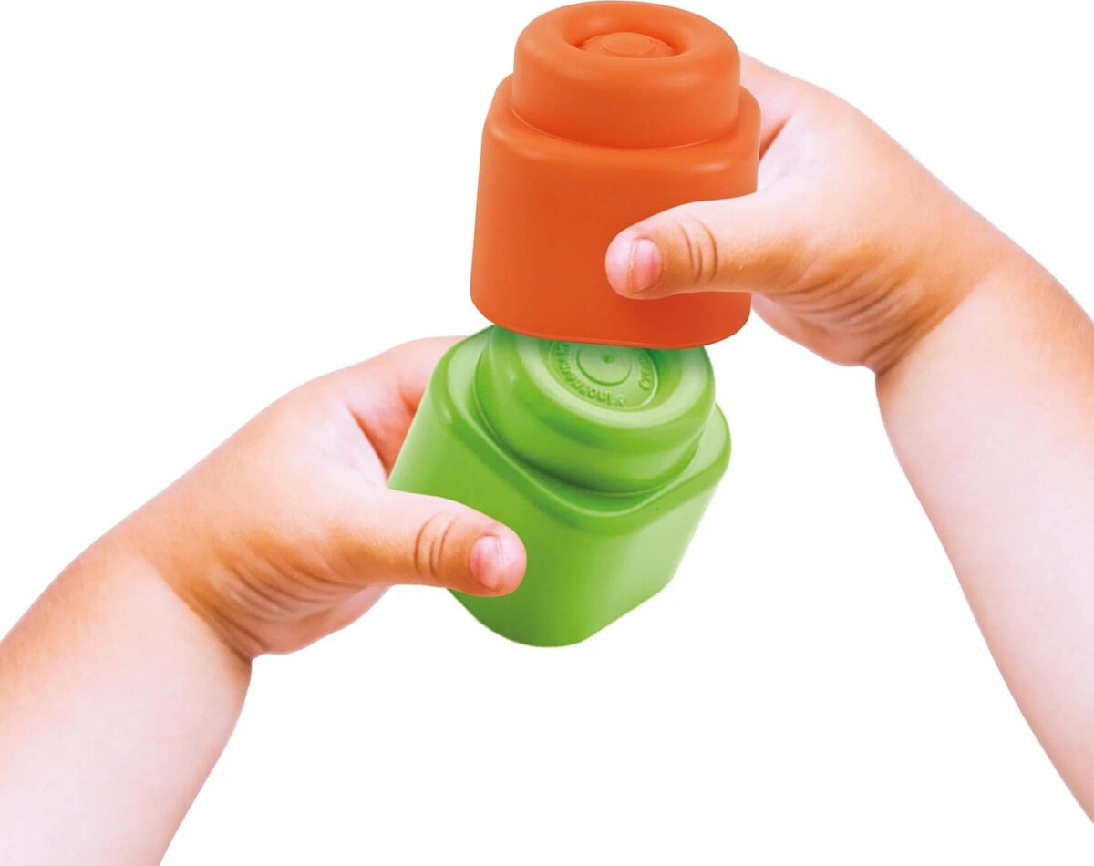 Clementoni - Soft Clemmy - Hvalp Med 4 Bløde Klodser - Orange