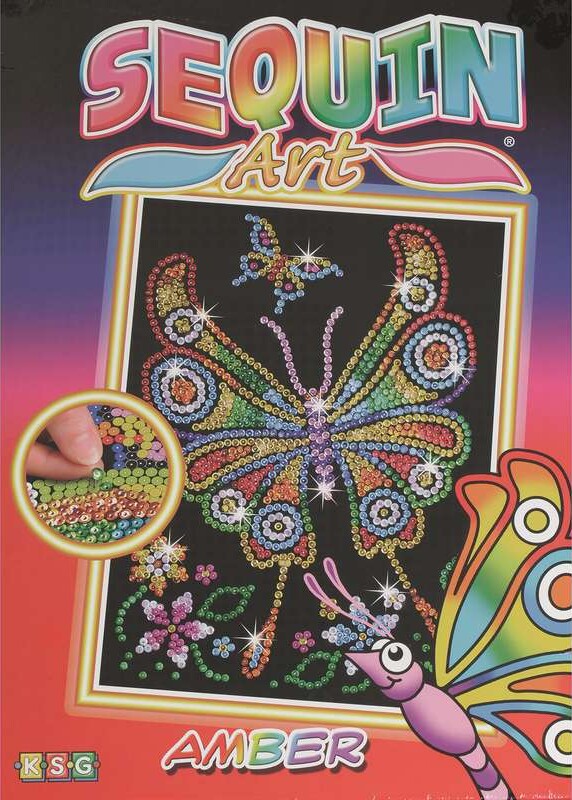 Sequin Art - Sommerfugl - 25 X 34 Cm