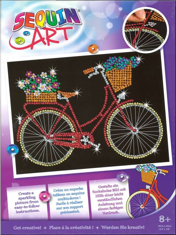 Sequin Art - Cykel - 25 X 34 Cm