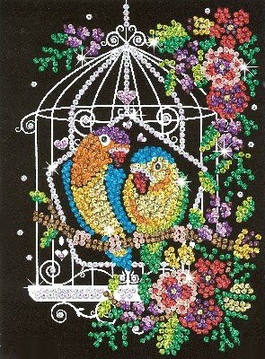Sequin Art - Sommerfugl - 25 X 34 Cm