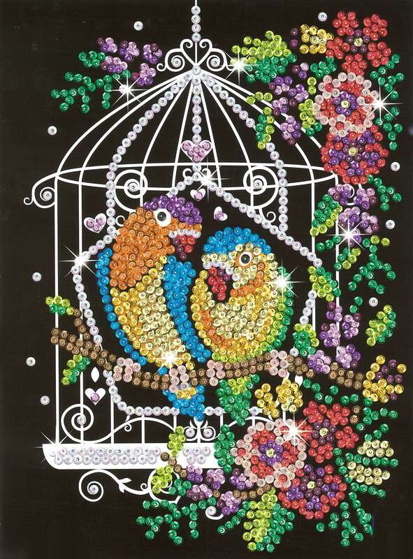 Sequin Art - Sommerfugl - 25 X 34 Cm