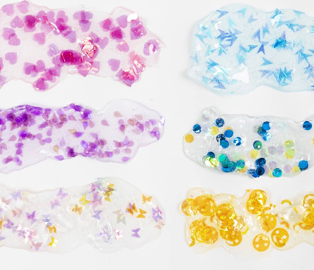 Sequin Clay - Blågrøn Harmoni - Lillapink Harmoni - 6X60 G