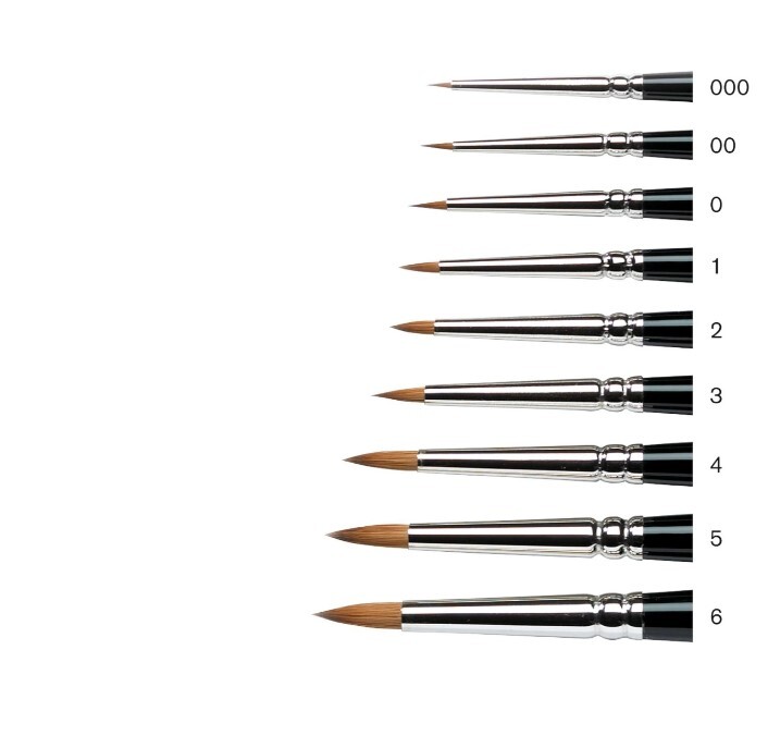 Winsor Newton - Series 7 Kolinsky Sable Brush 7-00 Miniatyr - Malerpensel