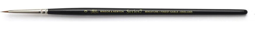Winsor Newton - Series 7 Kolinsky Sable Brush 7-1 Miniatyr - Malerpensel