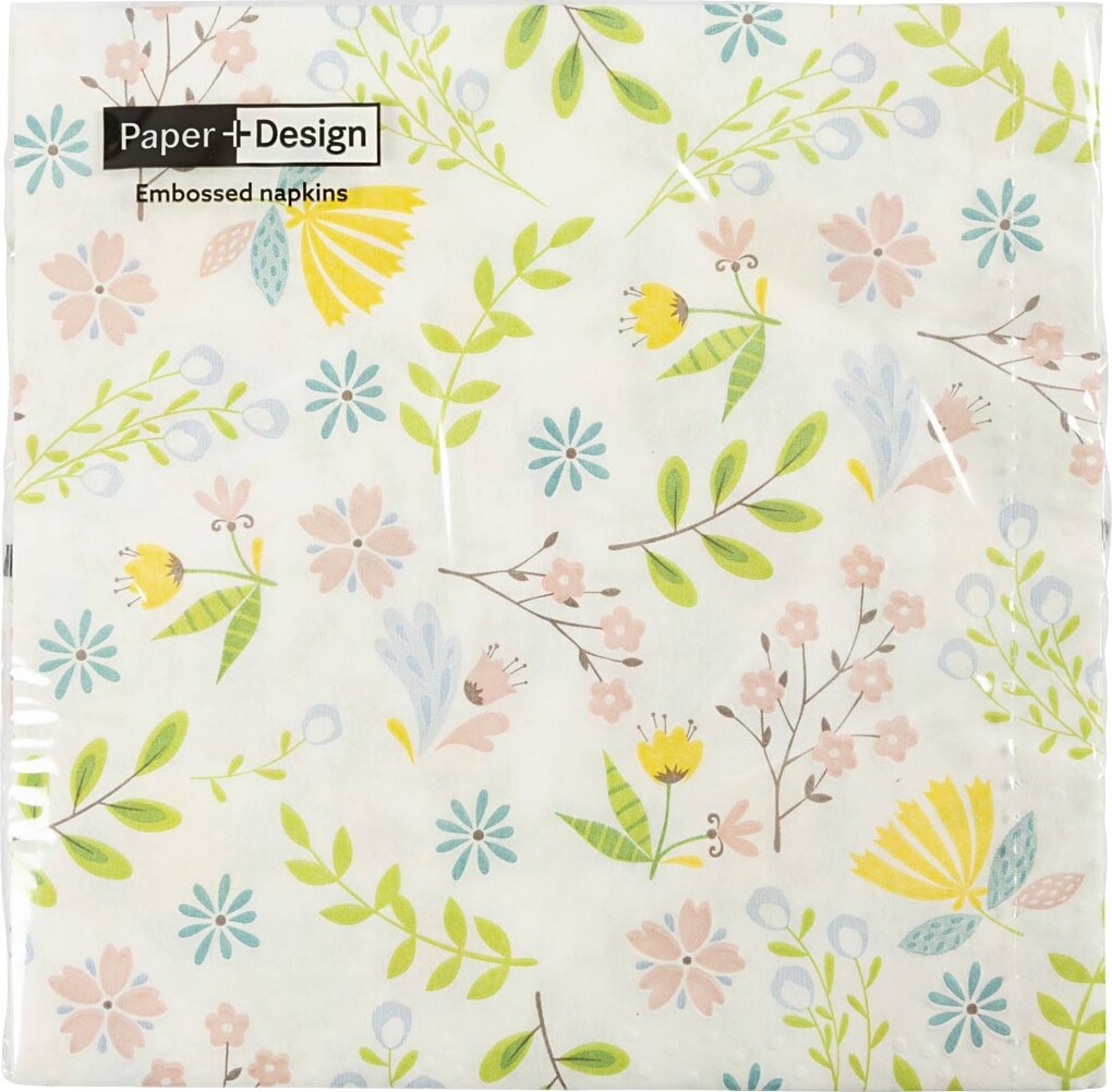Servietter - Småblomstret - 20 Stk