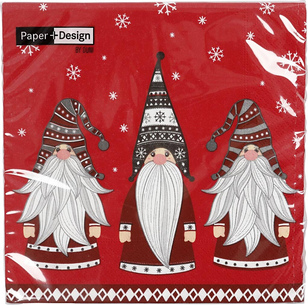 Juleservietter - Nisser - 20 Stk
