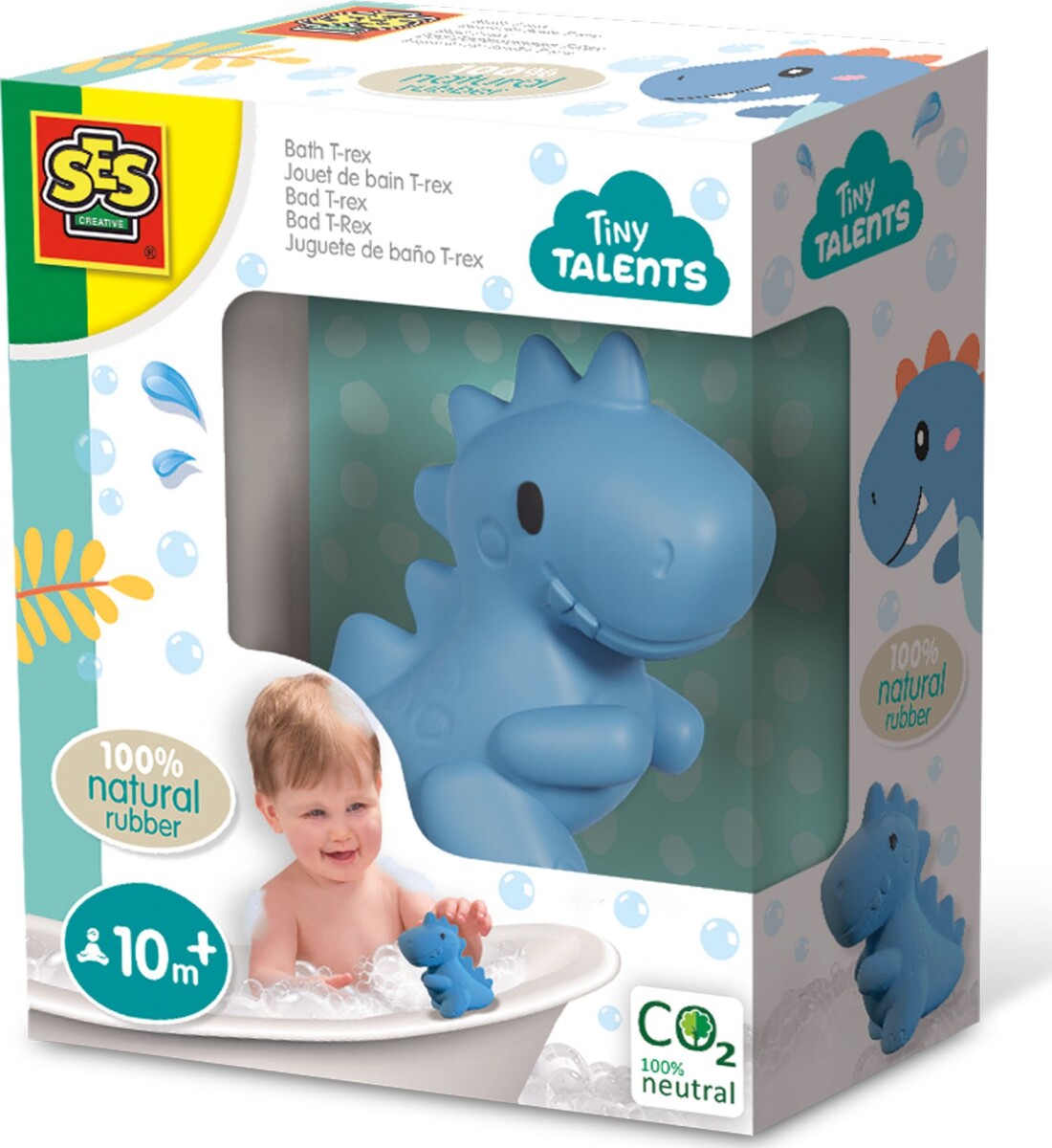 Ses Creative Badelegetøj - T-Rex Badedyr - Blå