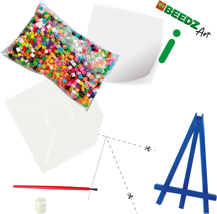 Perler Og Perleplade Sæt - Frida - Ses Creative - Beedz Art