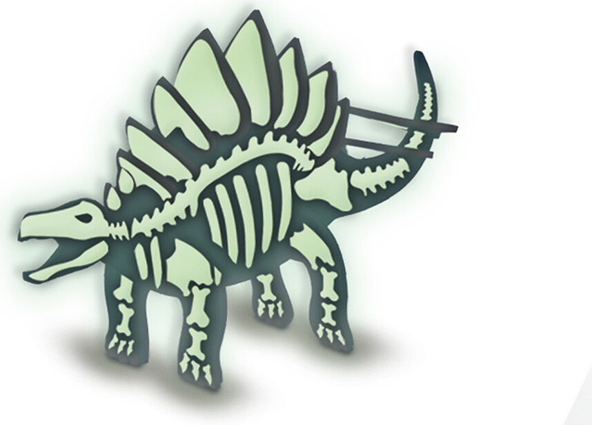 Ses Creative - Byg Selv Dinosaur - Selvlysende - Træ