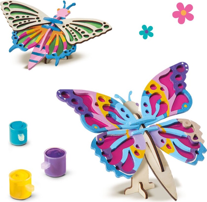 Ses Creative - Diy 3D Sommerfugle I Træ