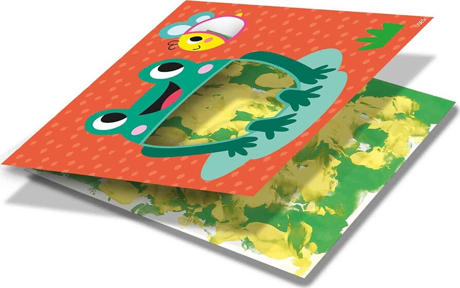 Ses Creative Eco - Fingermaling På Kort - 3 Farver