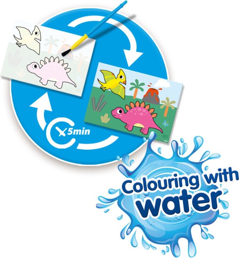 Ses Creative - Mal Med Vand - Dinosaurer