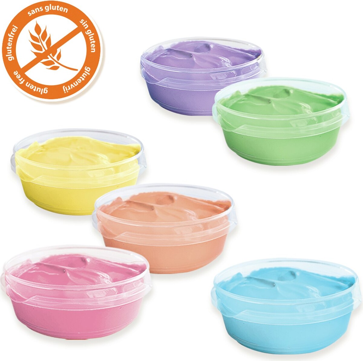 Ses Creative - Fingermaling Pastelfarver 6X45Ml - S00397