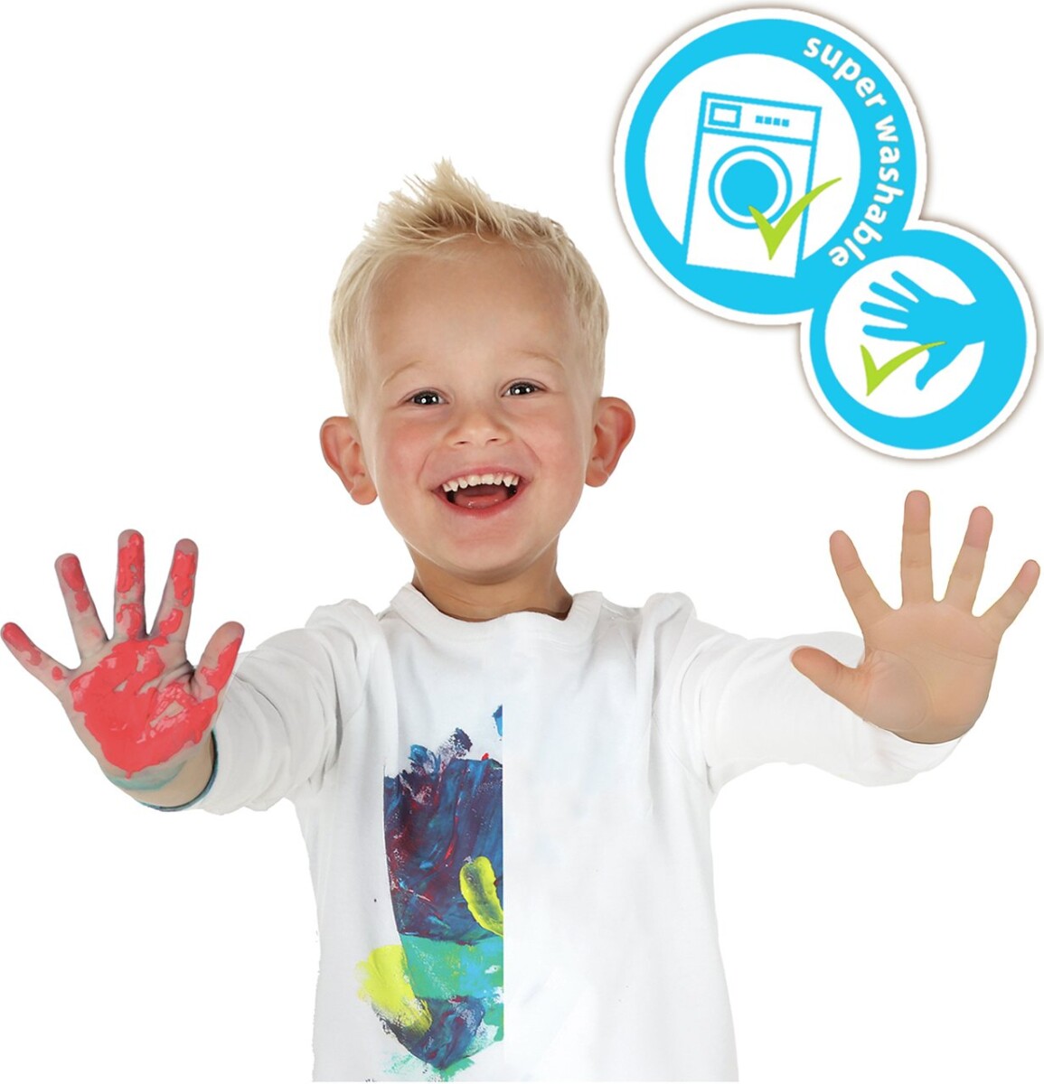 Ses Creative - Fingermaling Pastelfarver 6X45Ml - S00397