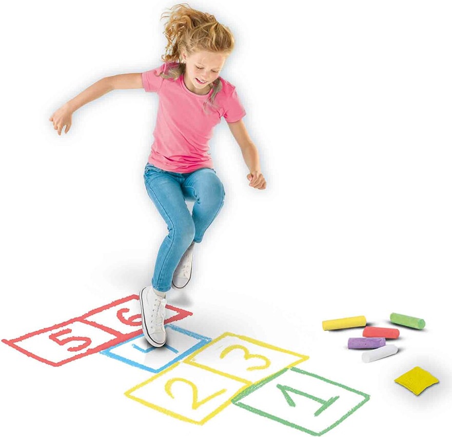 Ses Creative - Gadekridt Spil - 5 Spil