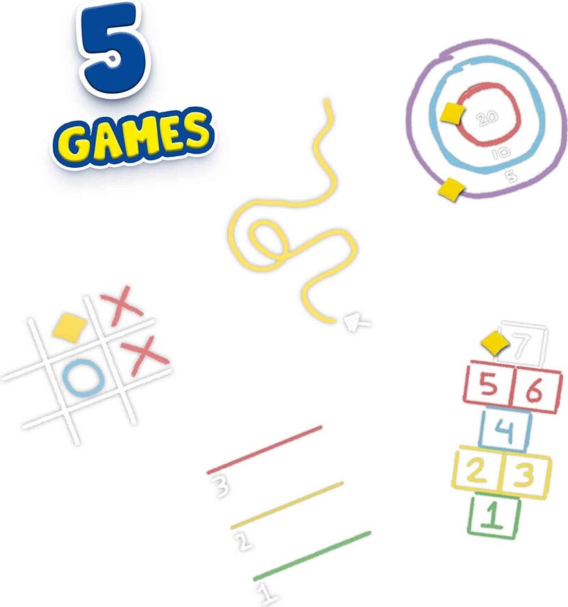 Ses Creative - Gadekridt Spil - 5 Spil