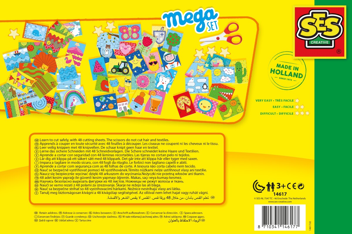 Ses Creative - Lær At Bruge Saks Mega Sæt Til Børn