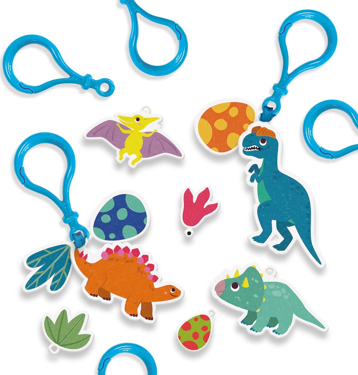 Ses Creative - Krympeplast - Dinosaur Nøgleringe - S14294