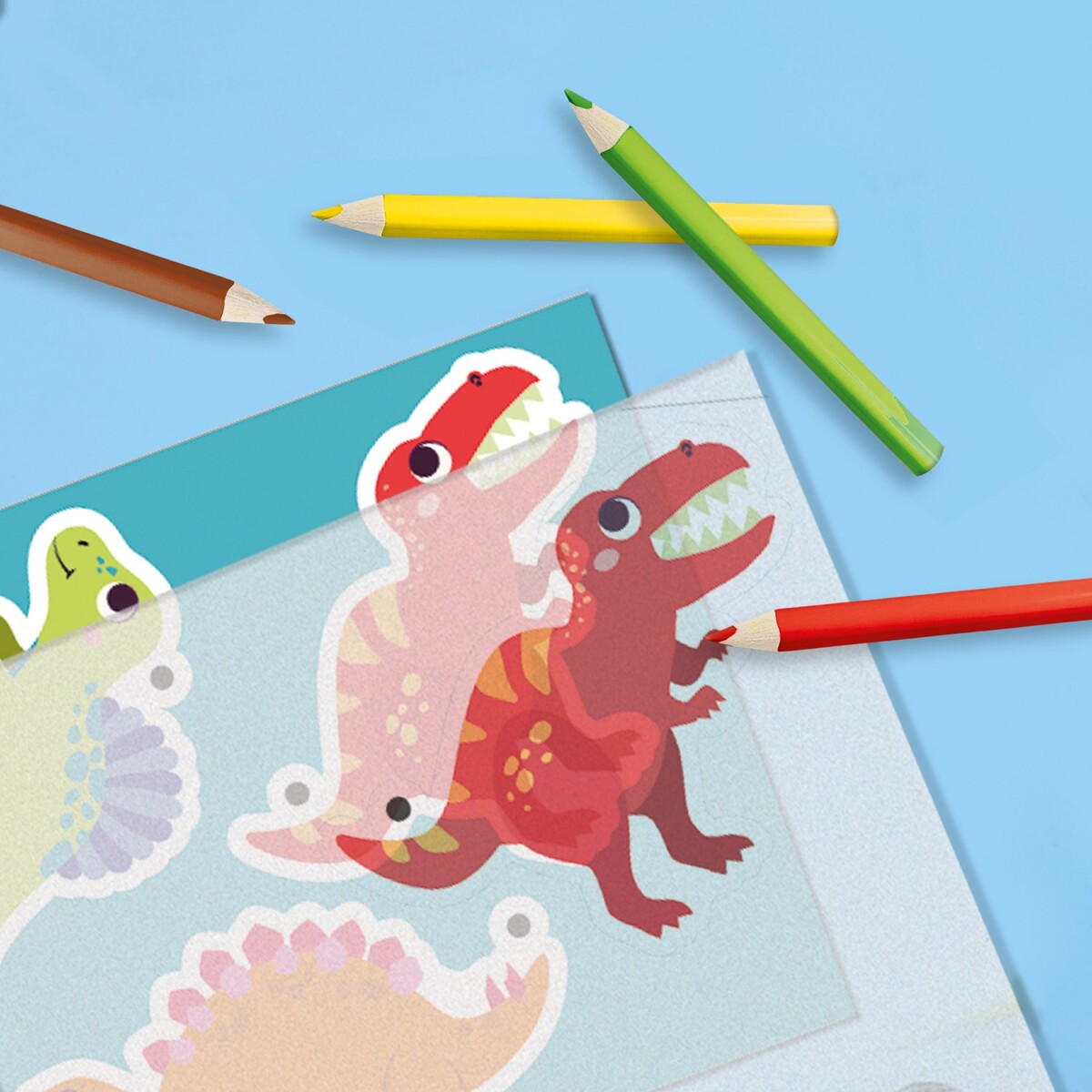 Ses Creative - Krympeplast - Dinosaur Nøgleringe - S14294